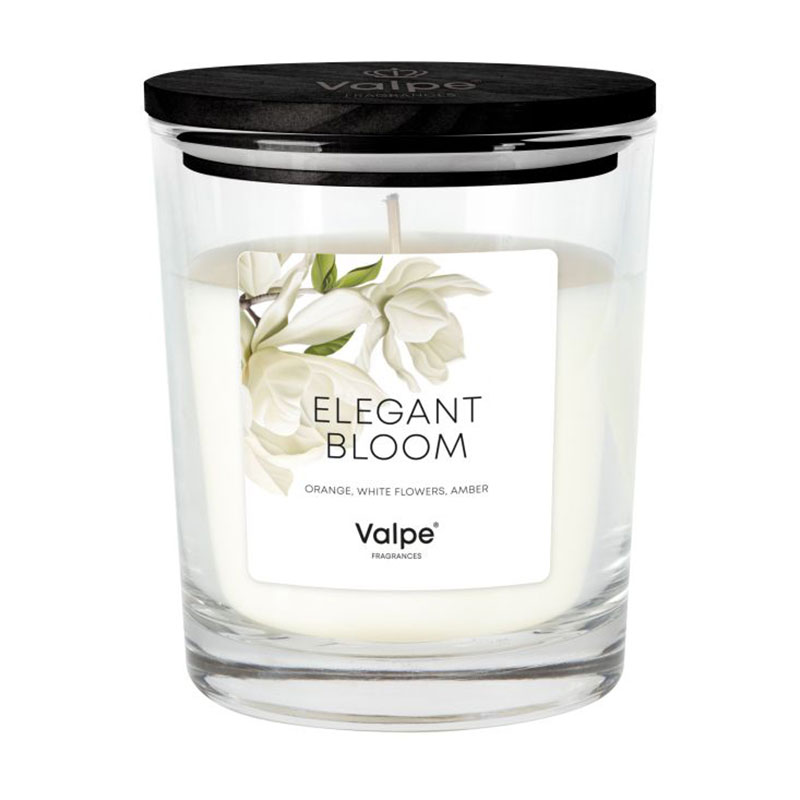 Ароматична свічка в склянці Bispol Valpe Fragrances Elegant Bloom, 260 г (sn95d-439)